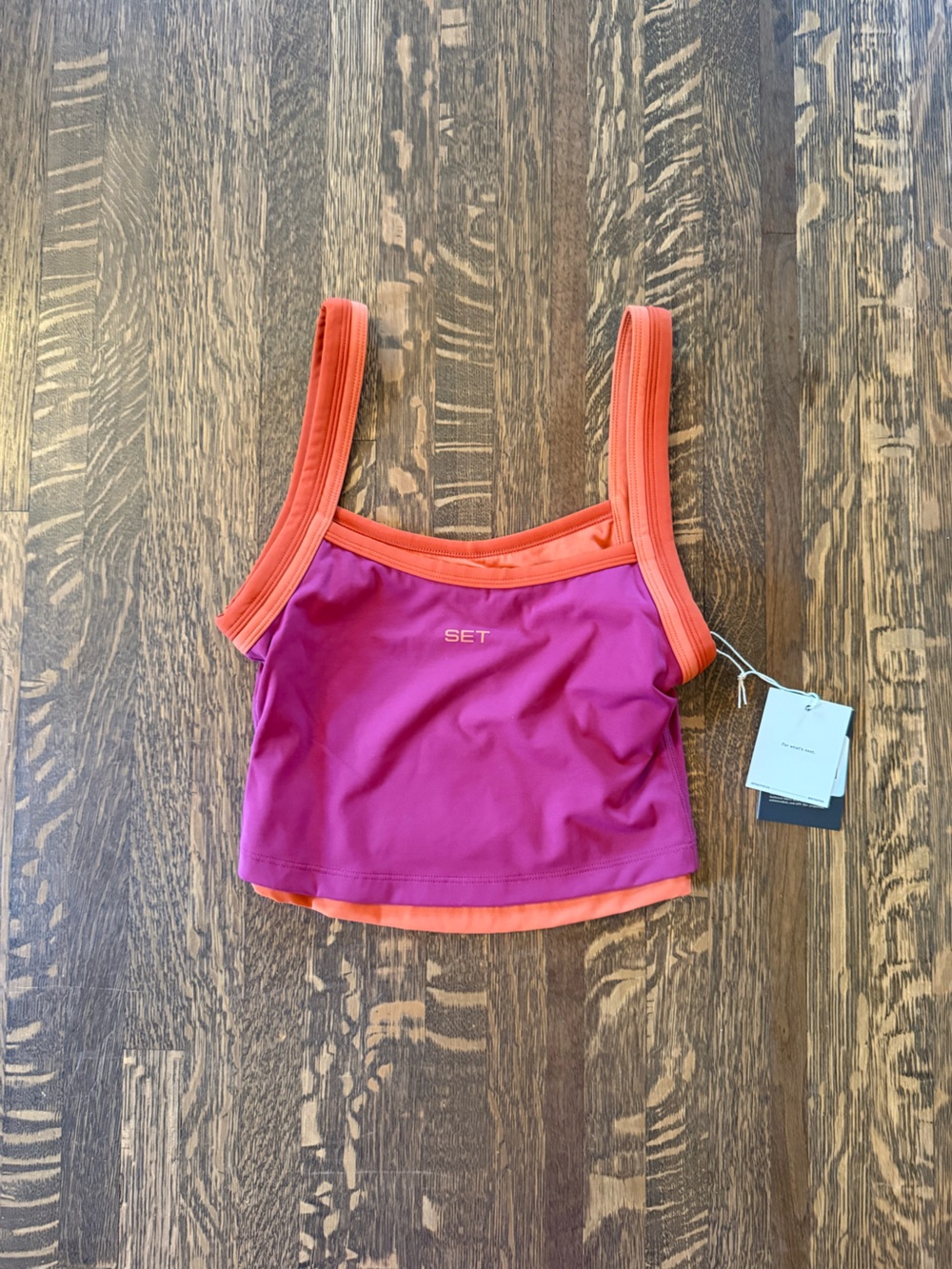 SET Active Breathe Tank in Heatwave- size xs